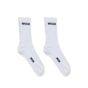 Msgm Men Jacquard Logo Socks